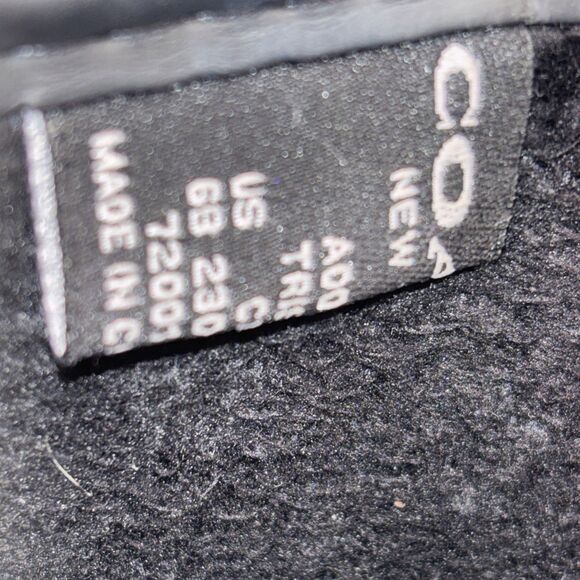 COACH Tristee Red Black Buffalo Plaid Fleece Lined Lace Up Rubber Rain Boots 6B - Picture 10 of 14